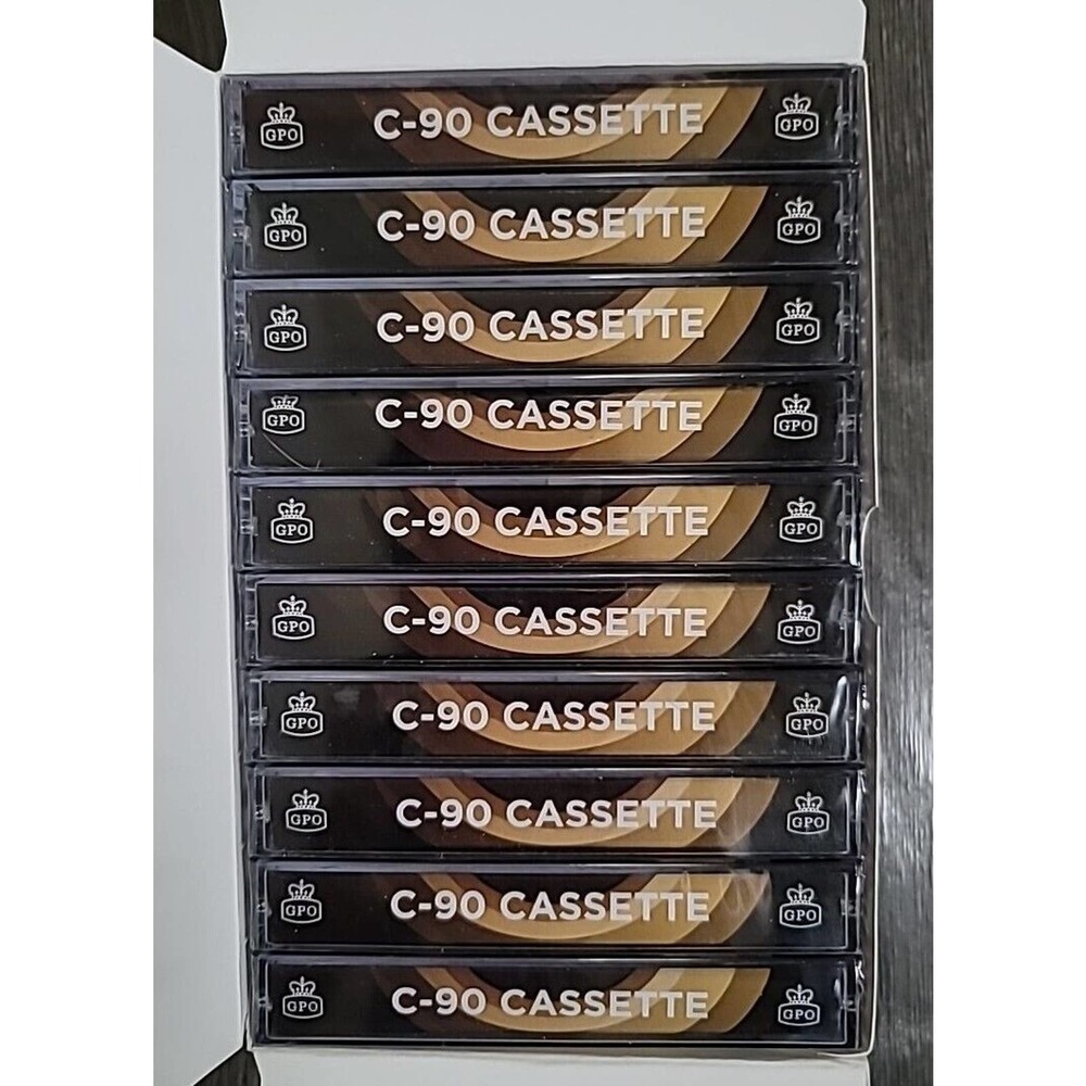 GPO - C90 Cassette: Single Audio Tape - Blank (2019) LOT OF 10